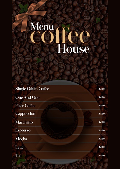 Menu Coffee House Poster22